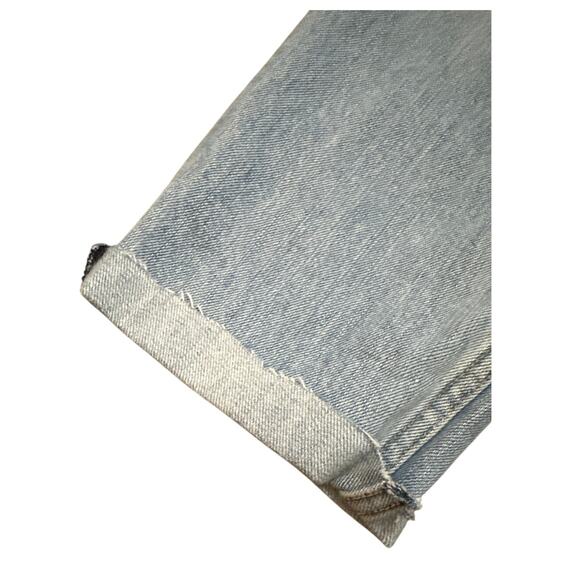 Askk New York Distressed Cropped High Rise Light Wash Jeans Size 28 New NWT - Picture 7 of 8